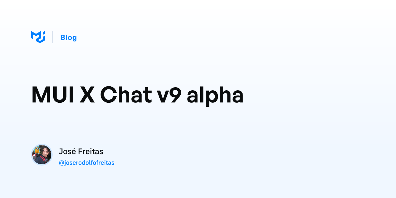 MUI X Chat v9 alpha