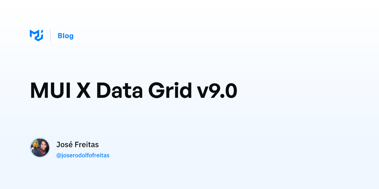 MUI X Data Grid v9.0