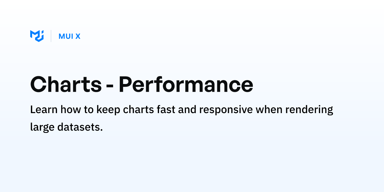 Charts - Performance - MUI X