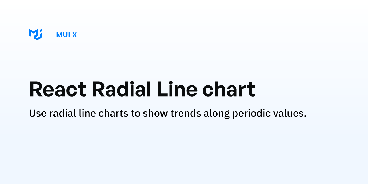 React Radial Line chart - MUI X