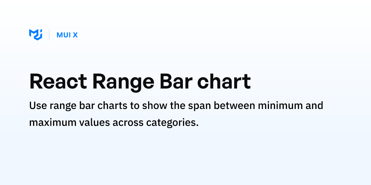 React Range Bar chart - MUI X