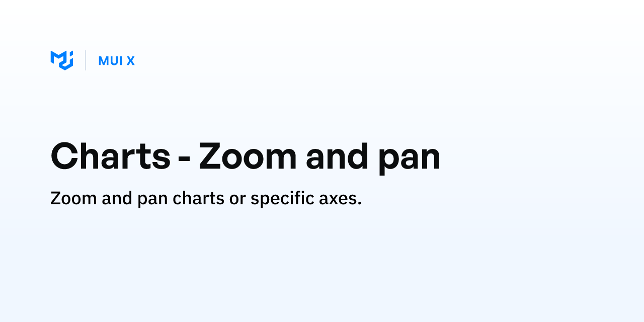 Charts - Zoom and pan - MUI X