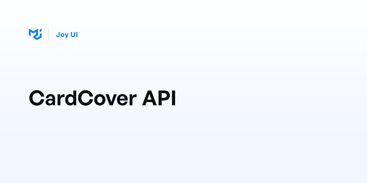 CardCover API - Joy UI