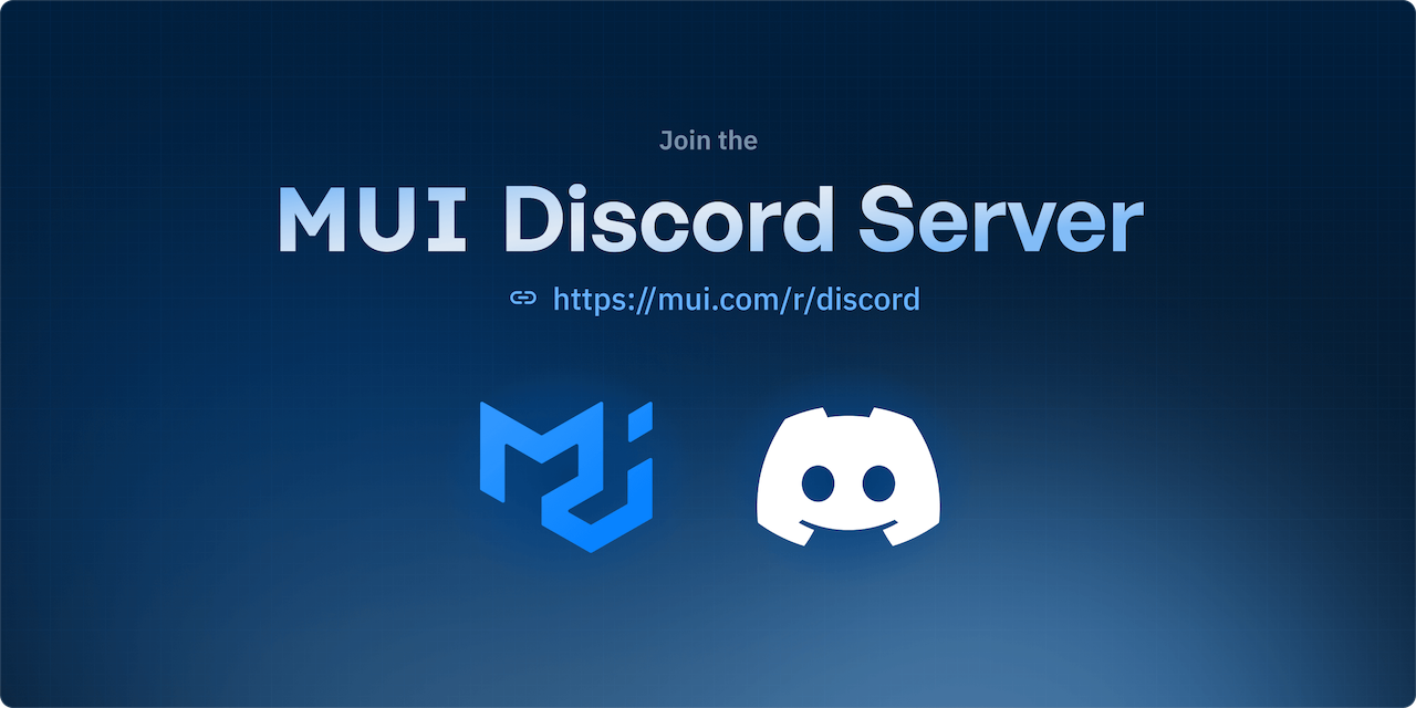 MUI is now on Discord! - MUI