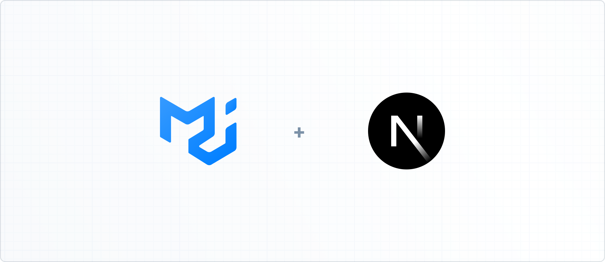MUI and Next.js logos